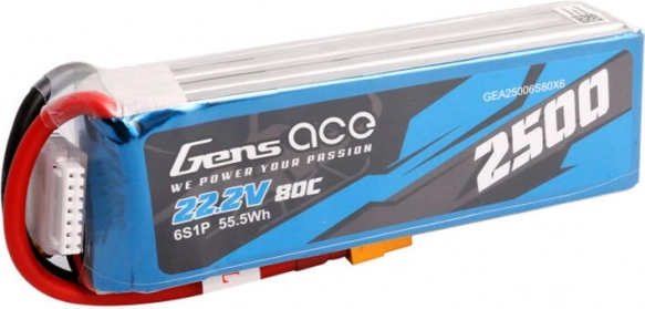 Gens Ace akumulator LiPo 2500 mAh 22,2 V 80C z XT60