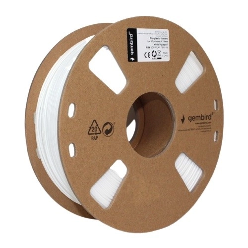Filament do drukarki 3D PLA/1,75 mm/1kg/biały