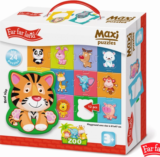 Maxi Puzzle Zwierzątka z ZOO 24 elementy