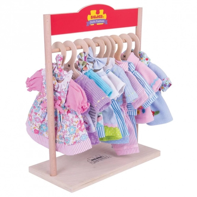 Bigjigs Toys Wieszak na ubrania dla lalek