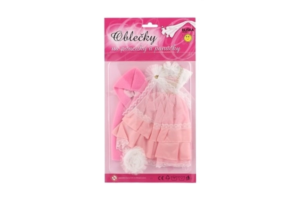 Ubranka z akcesoriami dla lalek 2 sztuki