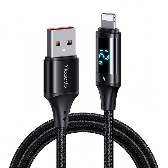 Kabel danych z cyfrowym wyświetlaczem USB na Lightning Mcdodo, 1,2 m
