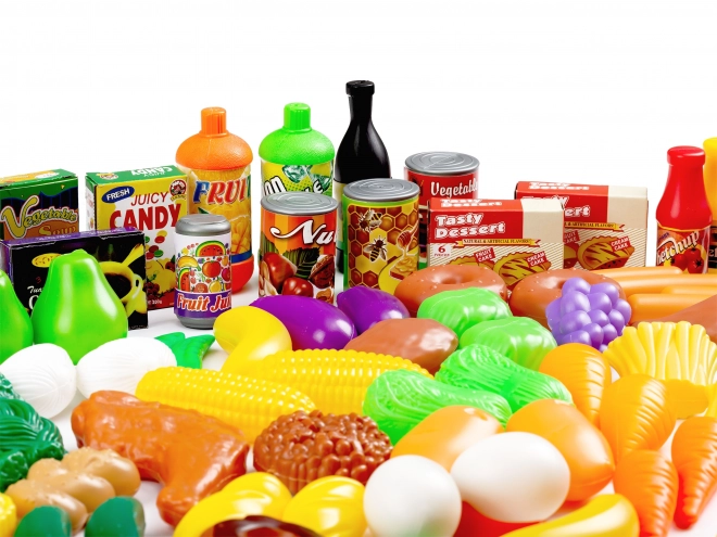 Plastowe owoce warzywa do kuchni 120 szt