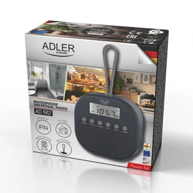 Wodoodporne radio FM ADLER