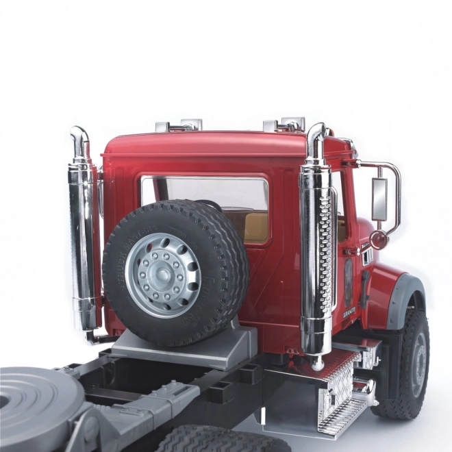 Bruder Ciężarówka MACK Granit z naczepą i traktor JCB
