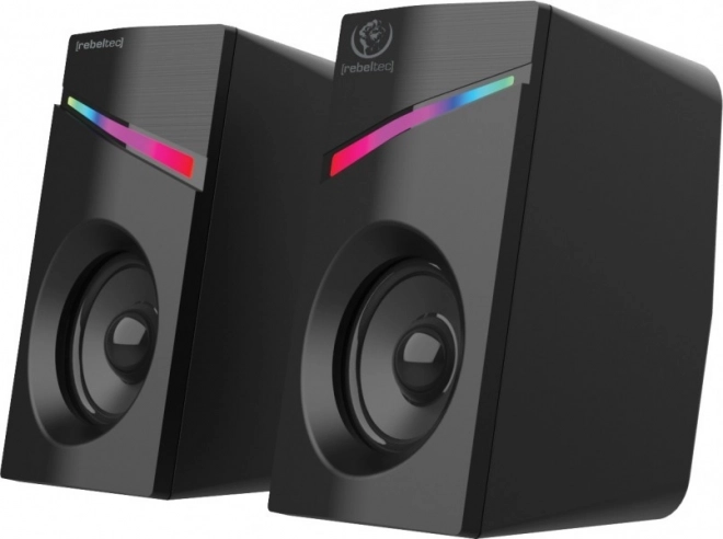 Głośniki stereofoniczne 2.0 z podświetleniem LED