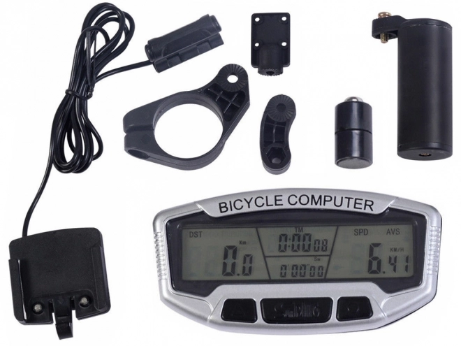 Wodoodporny licznik rowerowy z wyświetlaczem LCD oraz 28 funkcjami