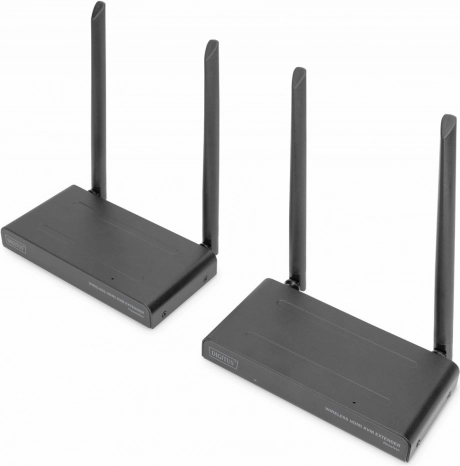 Bezprzewodowy przedłużacz HDMI KVM 200 m, Full HD 60 Hz (zestaw)