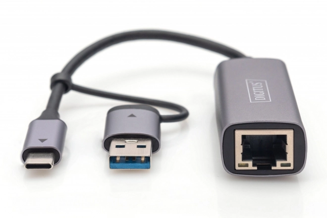 Digitus USB-C do USB-A adapter na RJ45 2.5 Gigabit Ethernet