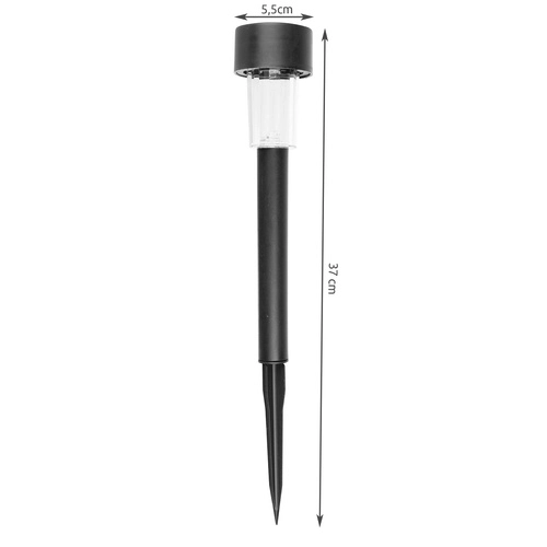Solarne ogrodowe lampy LED - zestaw 10, wkopywane, wodoodporne, ciepłe białe światło