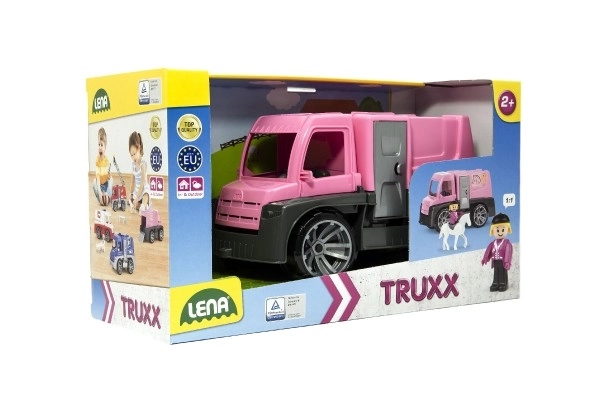 Auto Truxx transport koni z figurkami plastik 26cm w pudełku 39x22x16cm 24m+