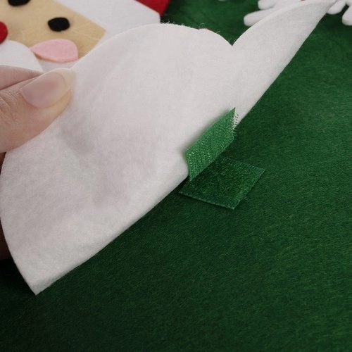 DIY filcowa choinka bożonarodzeniowa z ozdobami 90 cm