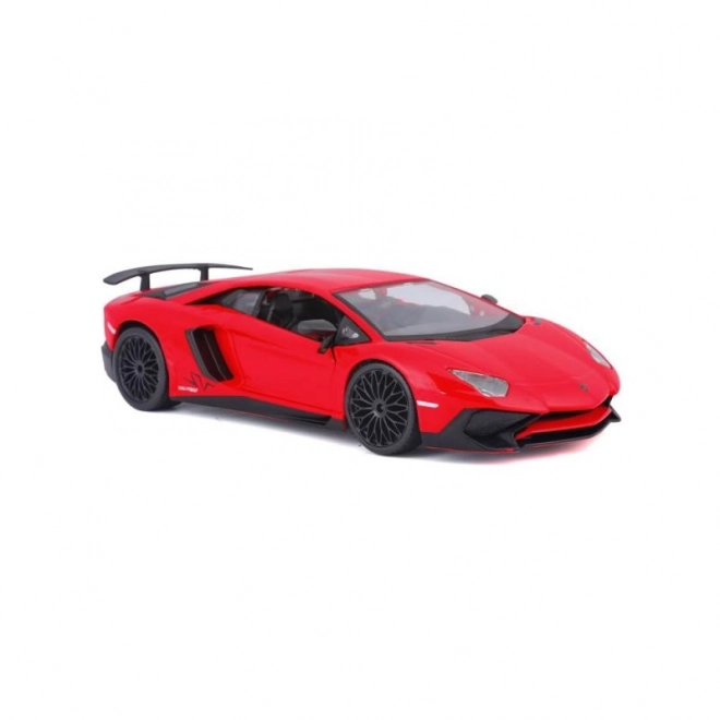 Metalowy model Bburago Lamborghini Aventador czerwony 1:24