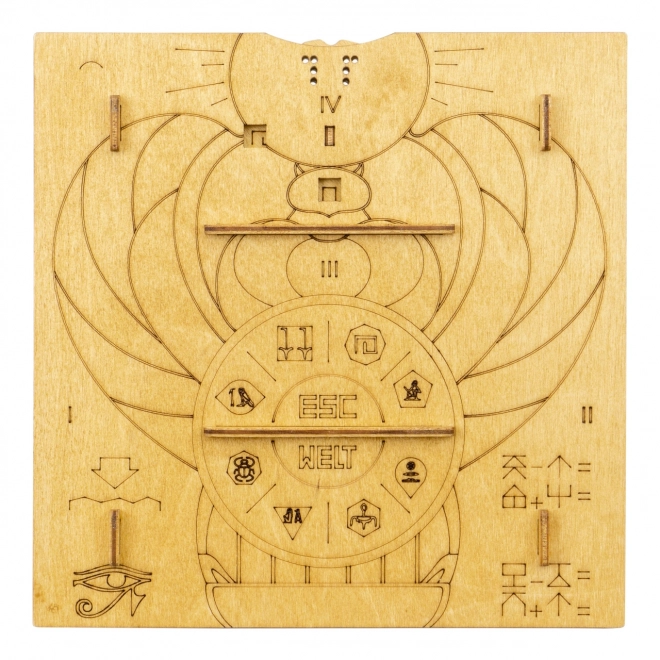 EscapeWelt Drewniany łamigłówka Piramida