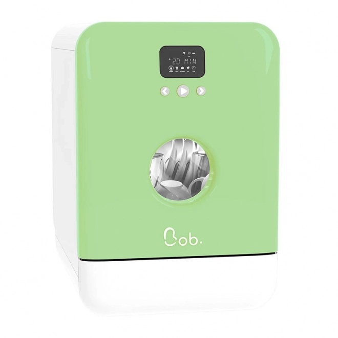 Kompaktowa mini zmywarka Bob od Daan Tech (biało-zielona)