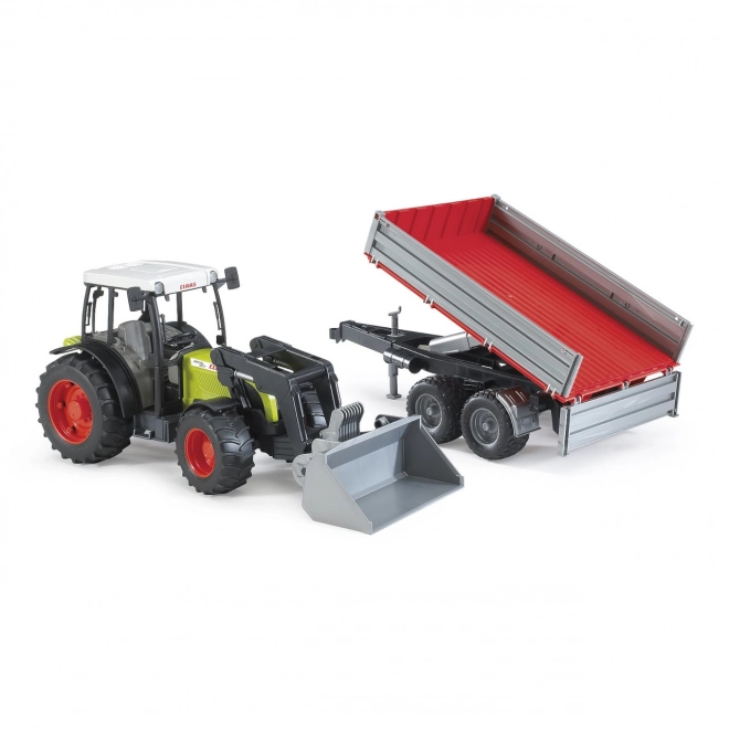 Bruder Traktor CLAAS Nectis 267F z ładowaczem i przyczepą