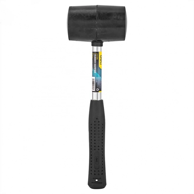 Młotek gumowy Deli Tools czarny/srebrny