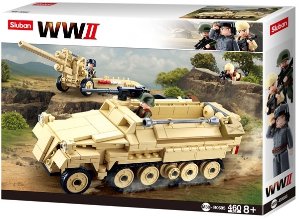 SLUBAN niemiecki półgąsienicowy ciągnik half-track – zestaw konstrukcyjny z II wojny światowej