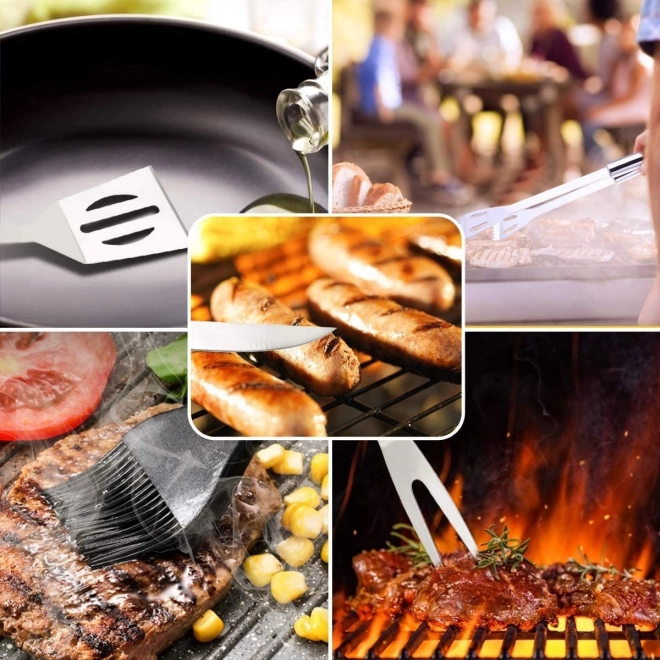 Zestaw narzędzi do grillowania 9 w 1 z etui