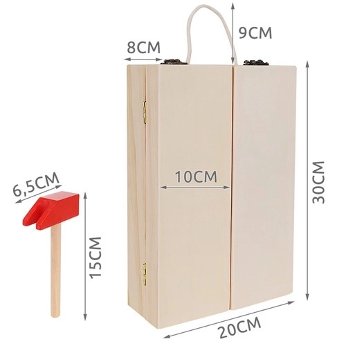 Zestaw narzędzi drewnianych Box + 22697