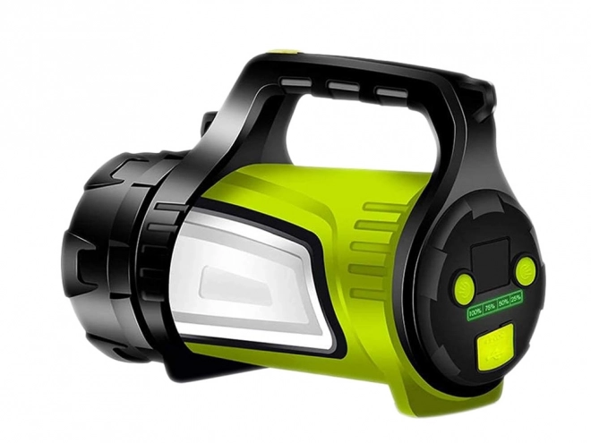 Ładowalny reflektor LED z latarką i powerbankiem