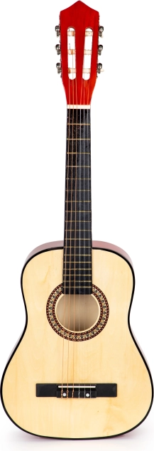 Dziecięca gitara akustyczna ECOTOYS, 6 strun, drewniana
