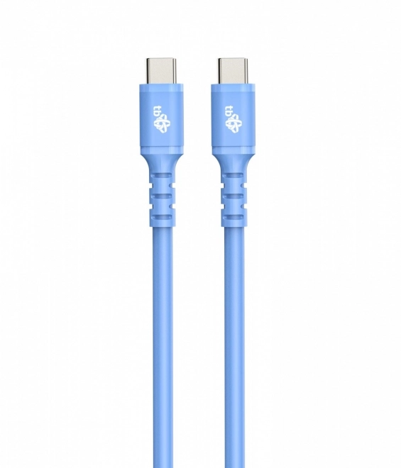 Silikonowy niebieski kabel USB-C - USB-C 1m