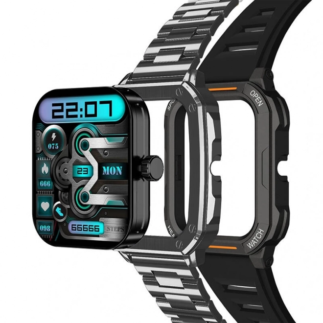 Smartwatch Blitzwolf BW-GTC3 (czarna/czarna stal)