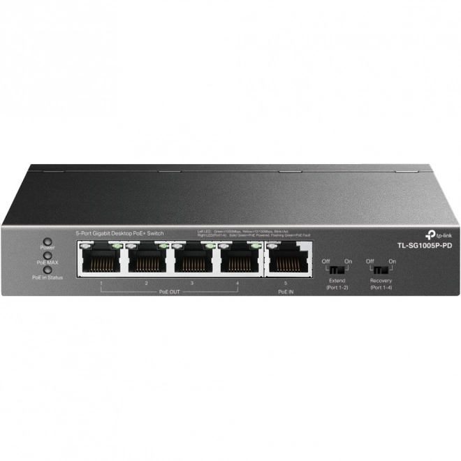Przełącznik sieciowy TP-Link TL-SG1005P-PD z 5 portami gigabitowymi PoE