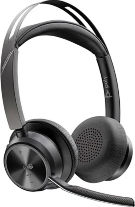 Stereofoniczny zestaw słuchawkowy Voyager Focus 2 z certyfikacją Microsoft Teams