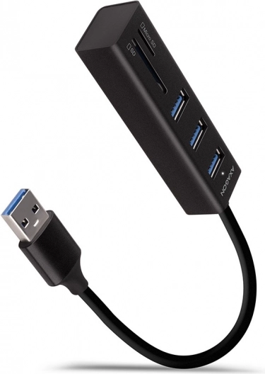 Wieloportowy hub USB AXAGON HMA-CR3A z czytnikiem kart