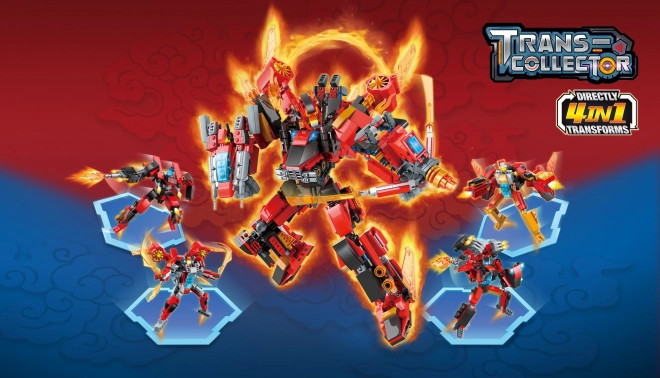 Qman Roaring Flame God General 41305 zestaw 4 w 1