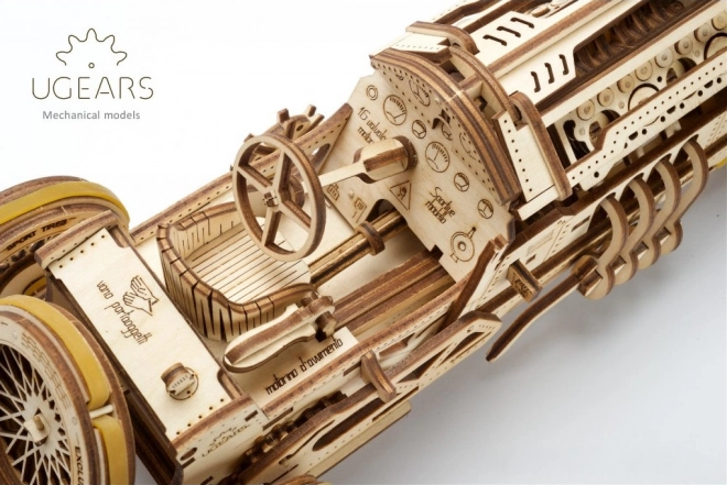 Ugears 3D puzzle - U9 Grand Prix auto 348 elementów