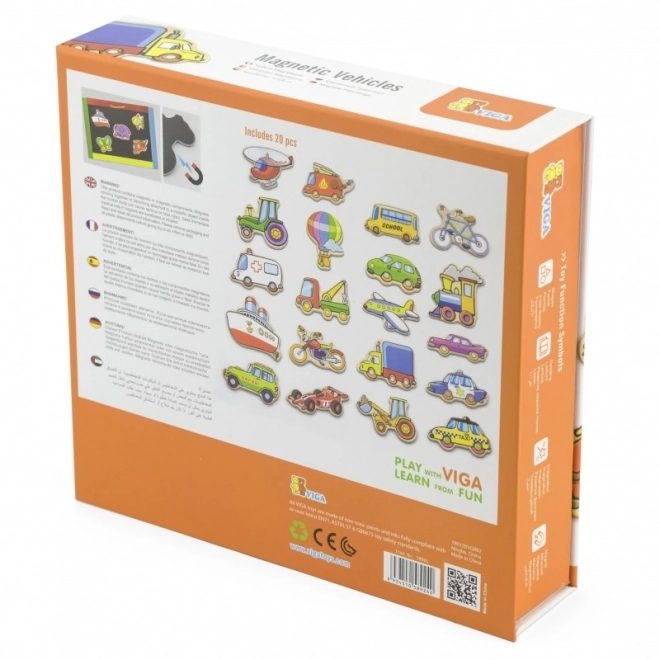 Drewniane magnesy transportowe