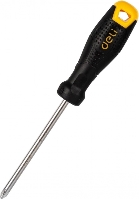 Wkrętak krzyżakowy PH2 × 100 mm Deli (czarny)