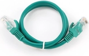 Patch kabel CAT5e 1,5 m zielony z odlewaną ochroną