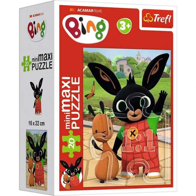 Minipuzzle miniMaxi 20 elementów Przyjaciele Binga/Króliczek Bing