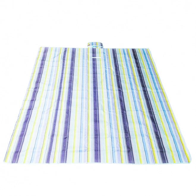 Składana wodoodporna plażowa i piknikowa mata 200x200 cm niebieska