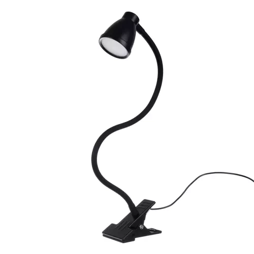 Lampa stołowa z klipsem czarna Izoxis