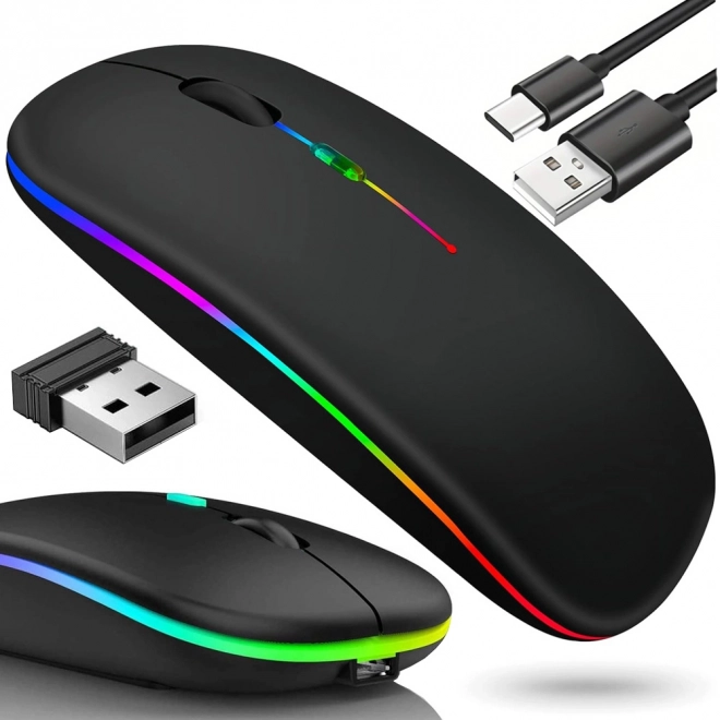 Szczupła mysz bluetooth 2,4 GHz do PC i notebooków