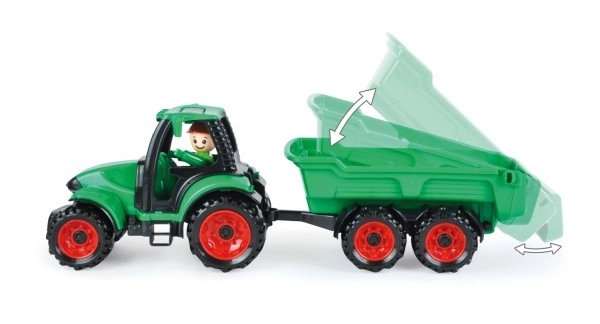 Auto Truckies traktor z przyczepą plastikowy 32cm z figurką w pudełku 24m+