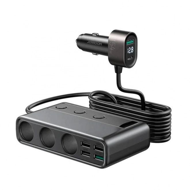 Ładowarka samochodowa JOYROOM JR-CL06 Multi-Port (czarna)
