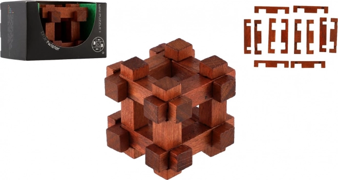 Łamigłówka drewniana klatka w pudełku 8x5x5cm