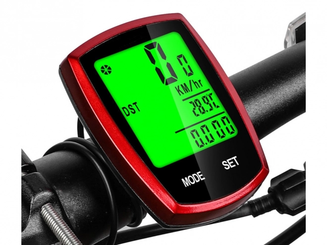 Bezprzewodowy wodoodporny licznik rowerowy z wyświetlaczem LCD