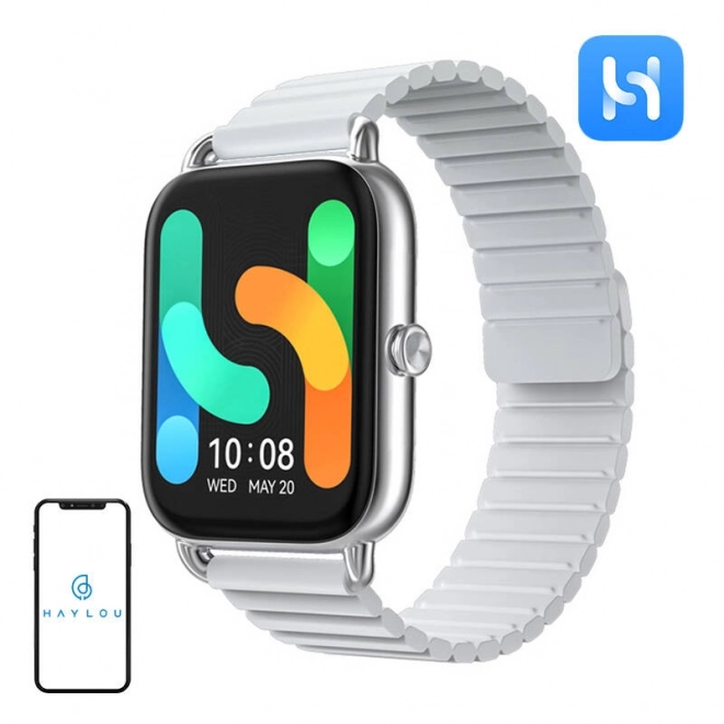 Inteligentne zegarki Haylou RS4 Plus (srebrne)