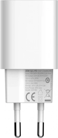 Szybkie ładowanie 20 W z PD/QC