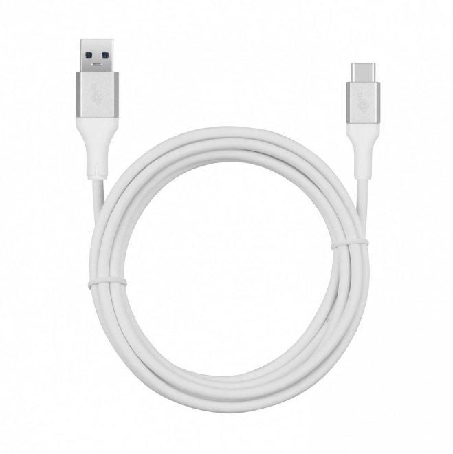 Biały USB 3.0 - USB C kabel 2m PREMIUM 3A TPE