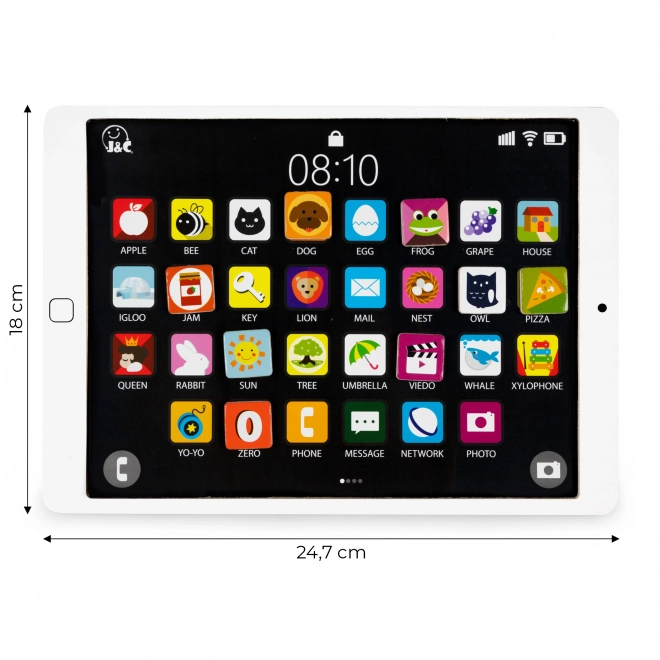 Drewniany edukacyjny tablet, magnetyczna tablica ECOTOYS