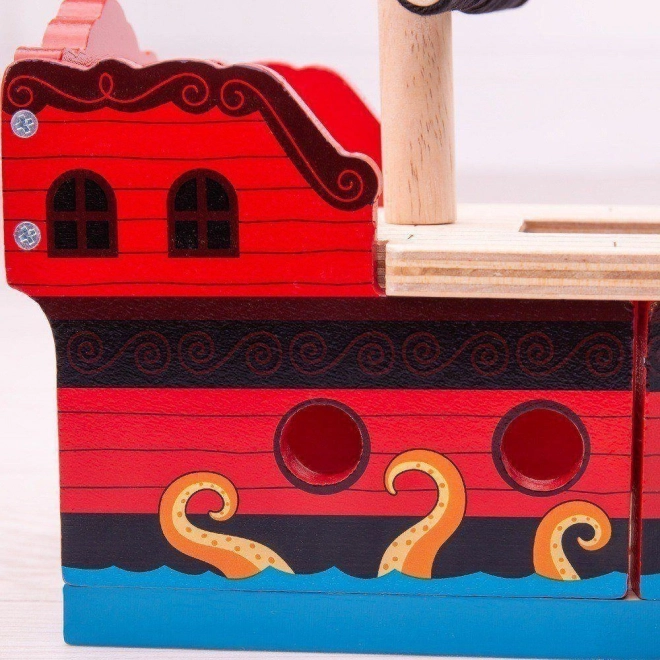 Piracka galera Bigjigs Rail
