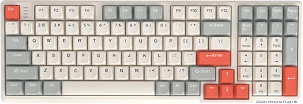 Gamingowa klawiatura Darmoshark K7 Pro biała